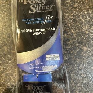 Silver Jeans Foxy Silver Black Hair Weave color 51